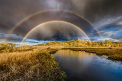 Rainbow over Platte River